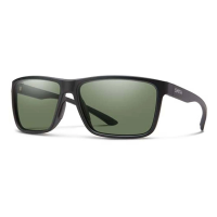 Men's Smith Riptide Polarized Sunglasses Matte Black/ChromaPop Polarized Grey Green