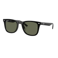 Men's Ray-Ban RB4420 Polarized Sunglasses Polished Black/Dark Green