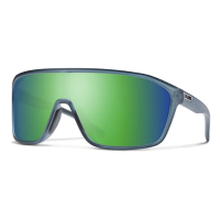 Men's Smith Boomtown Sunglasses Matte Stone Crystal/ChromaPop Green Mirror