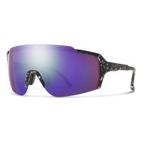 Men's Smith Flywheel Sunglasses Matte Black Marble/ChromaPop Violet Mirror