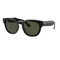 Men's Ray-Ban Mega Hawkeye Sunglasses Polished Black/Green