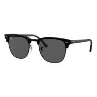 Men's Ray-Ban Clubmaster Marble Sunglasses Black/Dark Grey Classic