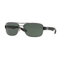 Men's Ray-Ban RB3522 Polarized Sunglasses Gunmetal/Green Classic