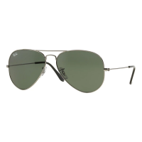 Men's Ray-Ban Aviator Classic Sunglasses Gunmetal/Green Classic