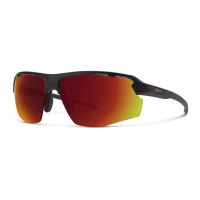 Men's Smith Resolve Sunglasses Matte Black/ChromaPop Red Mirror