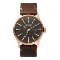 Nixon Sentry Leather Watch