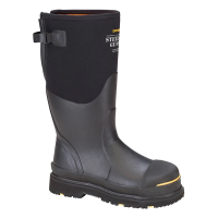 Men's Dryshod Steel-Toe Gusset Rubber Boots 13 Black