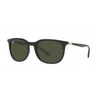 Men's Ray-Ban RB4386 Sunglasses Polished Black/Green