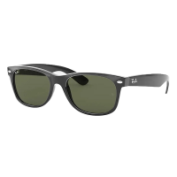 Men's Ray-Ban New Wayfarer Classic Sunglasses Blk/Grn Clssc G-15