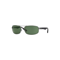 Men's Ray-Ban Ray-Ban RB3445 Sunglasses Sunglasses Polished Gunmetal/Green Classic G-15