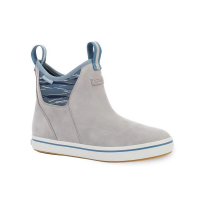 Women's Xtratuf Leather Ankle Deck Boots 5 Grey/Blue Mirage