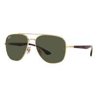 Men's Ray-Ban RB3683 Sunglasses Polished Arista Gold/G-15 Green