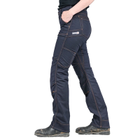 Women's Dovetail Workwear Britt Utility FR Straight Jeans 00 Navy Canvas