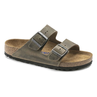 Adult BIRKENSTOCK Arizona Soft Footbed Slide Sandals Fade Khaki