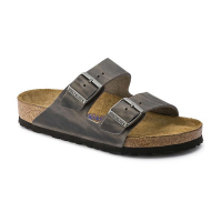 Adult BIRKENSTOCK Arizona Soft Footbed Slide Sandals Iron