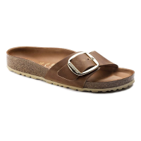 Women's BIRKENSTOCK Madrid Big Buckle Slide Sandals Cognac