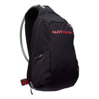 Nathan Sports Limitless 8 Liter Sling Backpack Black/Red Ribbon