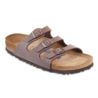 Women's BIRKENSTOCK Florida Soft Footbed Slide Sandals Mocha Heather