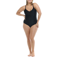 Women's Body Glove Smoothies Sandbar One Piece Swimsuit 1X Black