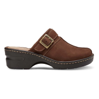 Women's Eastland Mae Casual Clogs 10 Brown Suede