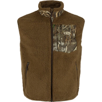 Men's Drake Waterfowl MST Sherpa Fleece Hybrid Liner Hunting Vest 2XLarge Max-7