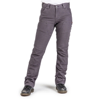 Women's Dovetail Workwear Britt Canvas Straight Leg Work Utility Pants 2 Dark Grey Canvas