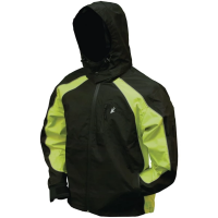 Men's Frogg Toggs Toadz Kikker II Reflective Rain Jacket Small Black / Hi-Vis Reflective