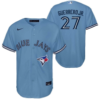Kids' Toronto Blue Jays Vladimir Guerrero Jr. #27 Nike Replica Jersey Medium Light Blue