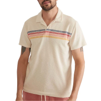 Men's Marine Layer Terry Out Polo XLarge Fog Sunset Stripe