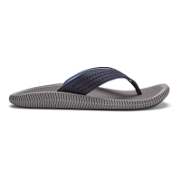 Men's OluKai Ulele Flip Flop Sandals Blue Depth/Charcoal