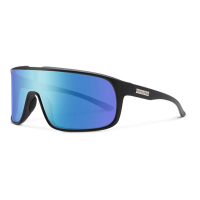 Men's Suncloud Double Up Polarized Sunglasses Matte Black/Polarized Blue Mirror