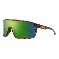 Men's Suncloud Double Up Polarized Sunglasses Matte Tortoise/Polarized Green Mirror