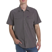 Men's Howler Brothers Emerger Tech Button Up Shirt Small Ash