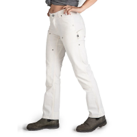 Women's Dovetail Workwear Anna Taskpant Work Utility Pants 14 Painter's White Canvas