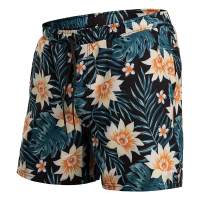 Men's BN3TH Agua 2N1 Swim Trunks Small Tropical Floral Black