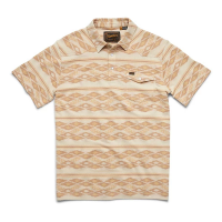 Men's Howler Brothers Ranchero Jacquard Polo 2XLarge Taki Jacquard: Brown Rice