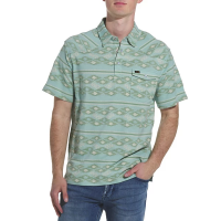 Men's Howler Brothers Ranchero Jacquard Polo Medium Take Jacquard: Seafoam