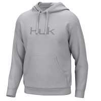 Men's Huk Huk'd Up Logo Fishing Hoodie XLarge Harbor Mist