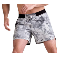 Men's Rhone Base Train Unlined Shorts Small Sleet Grey Marble