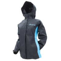 Women's Frogg Toggs StormWatch Rain Jacket Small Black / Turquoise