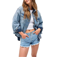 Women's Wrangler Reworked Jean Shorts 24 Light Stone