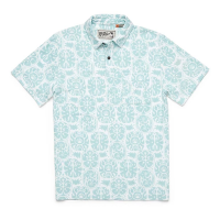 Men's Howler Brothers Plusherman Terry Polo Large Leafy Idols: Minty