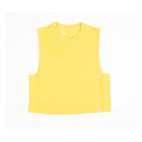 Women's WILD RYE Keller Tank Sleeveless Crop Top 6 Sunshine