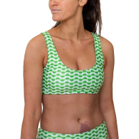 Women's Nani Swimwear 4-Way Reversible Bralette Swim Bikini Top Small Verde