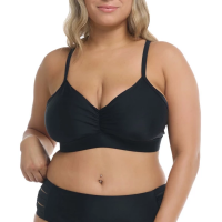 Women's Body Glove Smoothies Drew Swim Bikini Top 1X Black