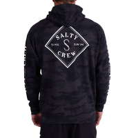 Men's Salty Crew Tippet Camo Fleece Hoodie 2XLarge Black Camo