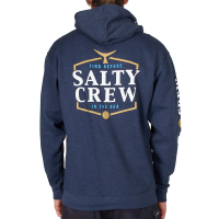 Men's Salty Crew Skipjack Fleece Hoodie Small Navy Heather