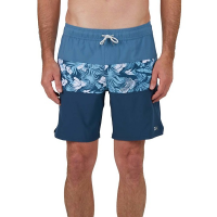 Men's Salty Crew Beacons 2 Elastic Swim Boardshorts Small Slate