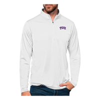 TCU Horned Frogs Antigua Tribute 1/4 Zip Small White