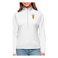 Arizona State Sun Devils Antigua Women's Arizona State Tribute Top 1/4 Zip Medium White